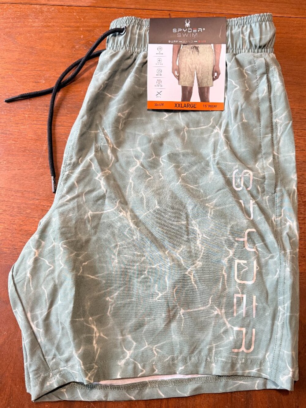 Spyder Swim Trunks 7.5" XXL NWT